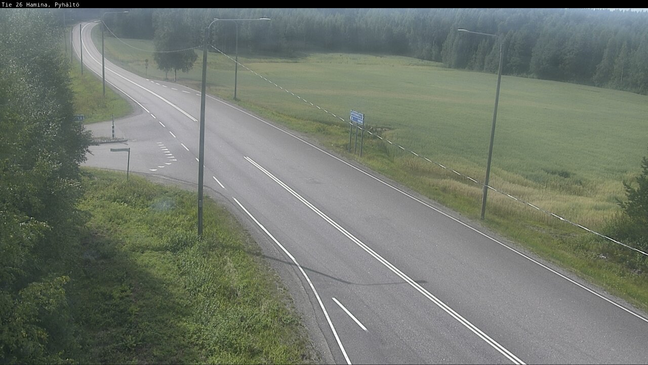 Kelikamerat Kuva Tie 26 Hamina, Pyhältö, Hamina, Kymenlaakso