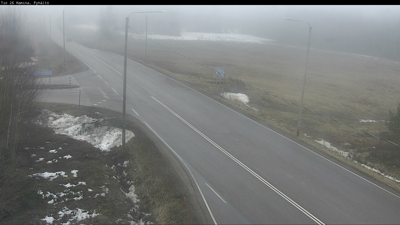 Kelikamerat Kuva Tie 26 Hamina, Pyhältö, Hamina, Kymenlaakso