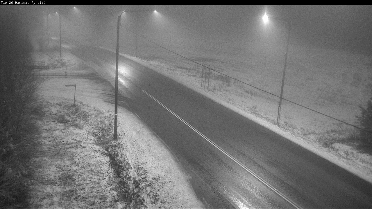 Weather Camera Image Väg 26 Pyhältö, Hamina, Kymenlaakso