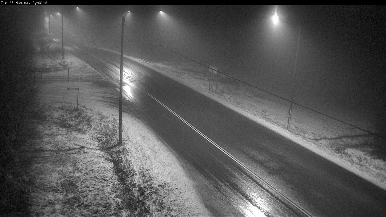 Weather Camera Image Väg 26 Pyhältö, Hamina, Kymenlaakso