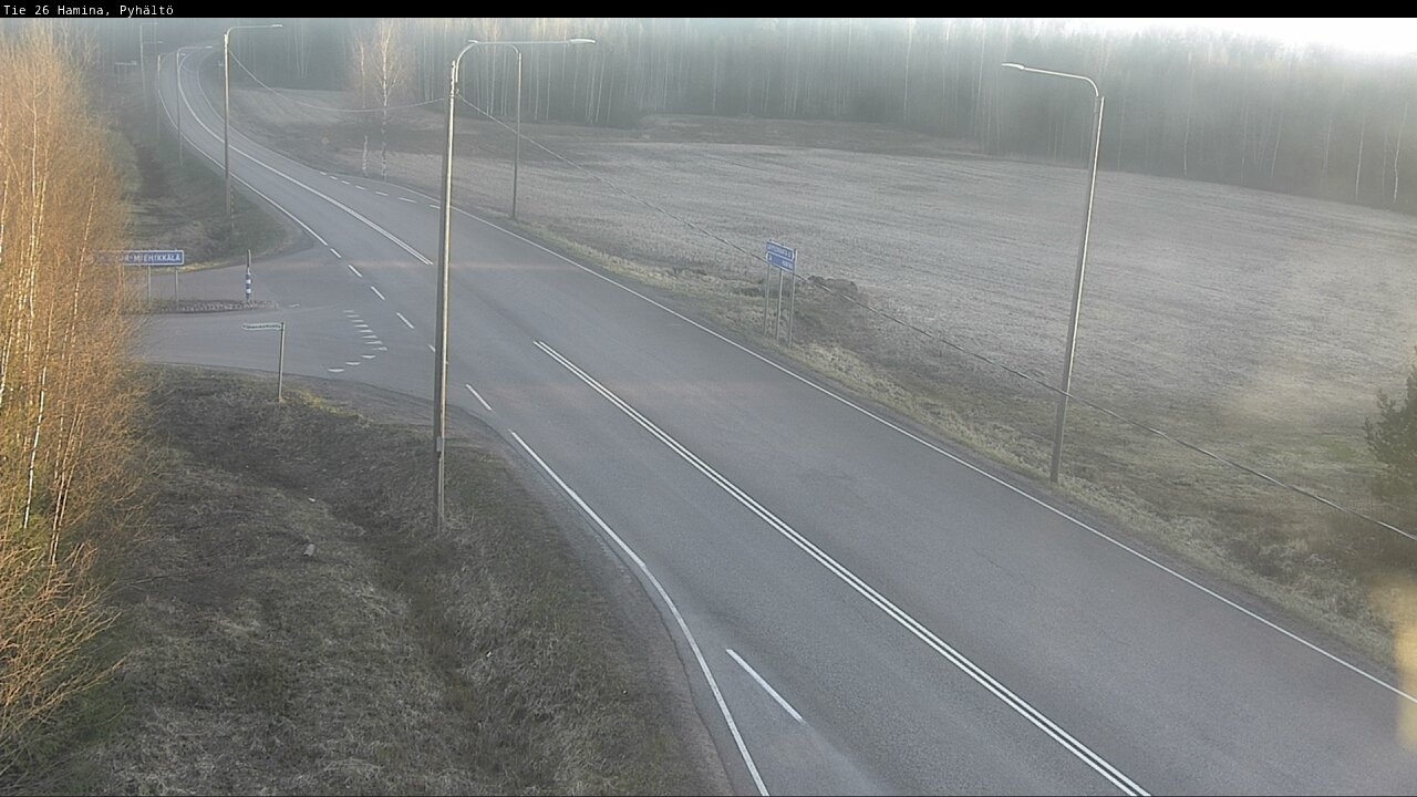 Kelikamerat Kuva Tie 26 Hamina, Pyhältö, Hamina, Kymenlaakso