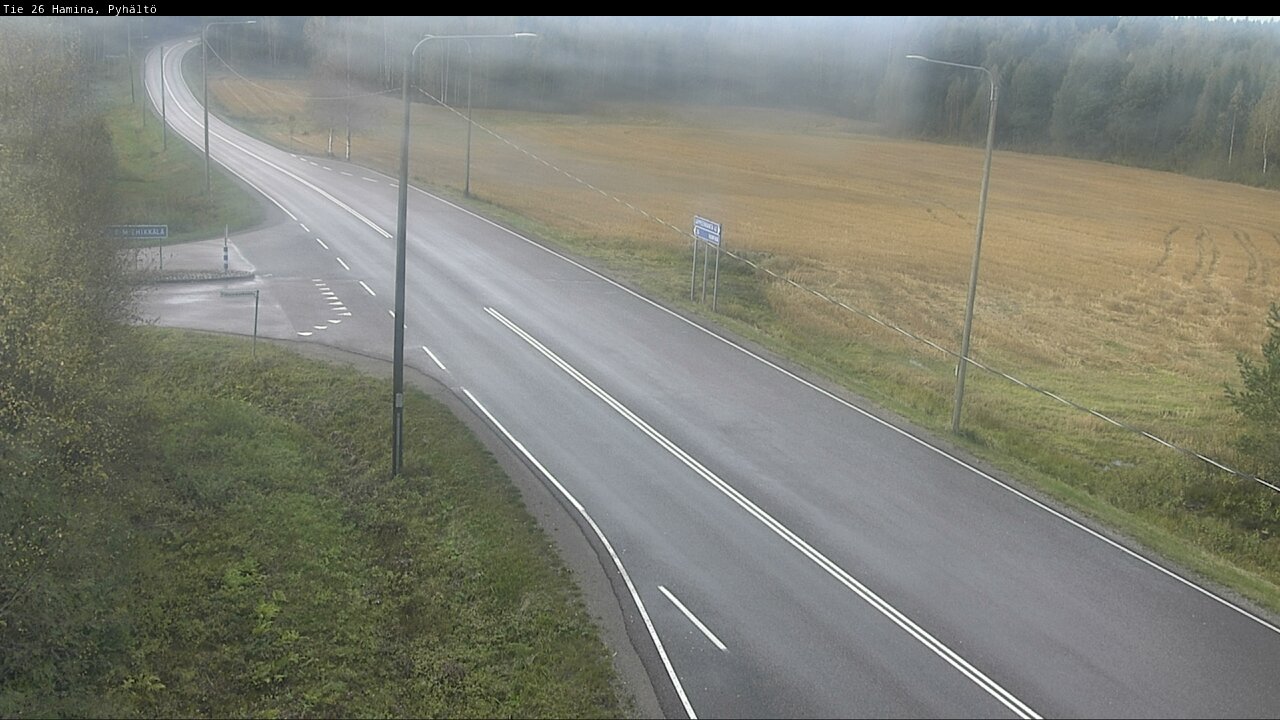 Weather Camera Image Road 26 Hamina, Pyhältö, Hamina, Kymenlaakso