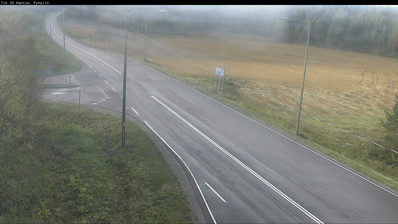 Weather Camera Image Road 26 Hamina, Pyhältö, Hamina, Kymenlaakso