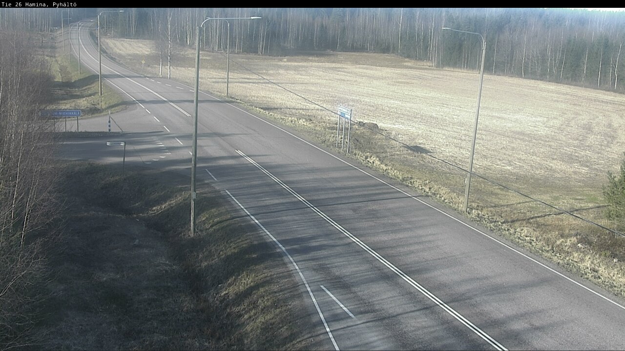 Kelikamerat Kuva Tie 26 Hamina, Pyhältö, Hamina, Kymenlaakso