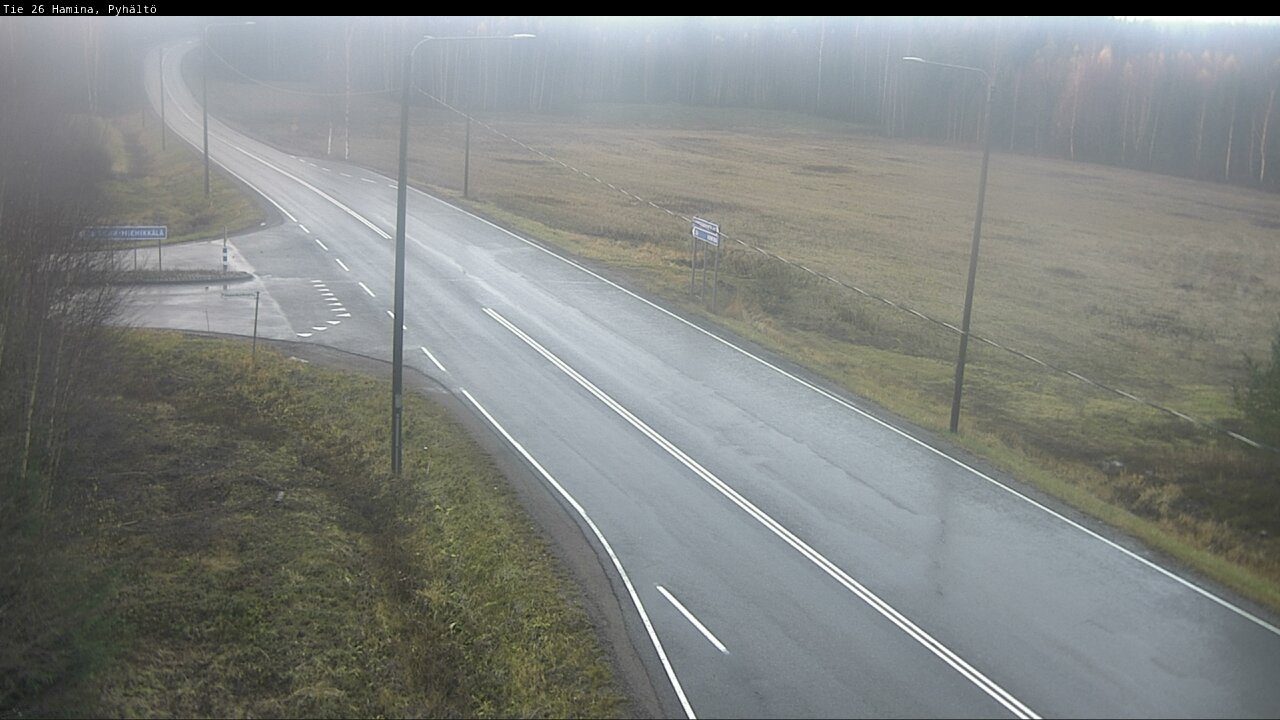 Kelikamerat Kuva Tie 26 Hamina, Pyhältö, Hamina, Kymenlaakso