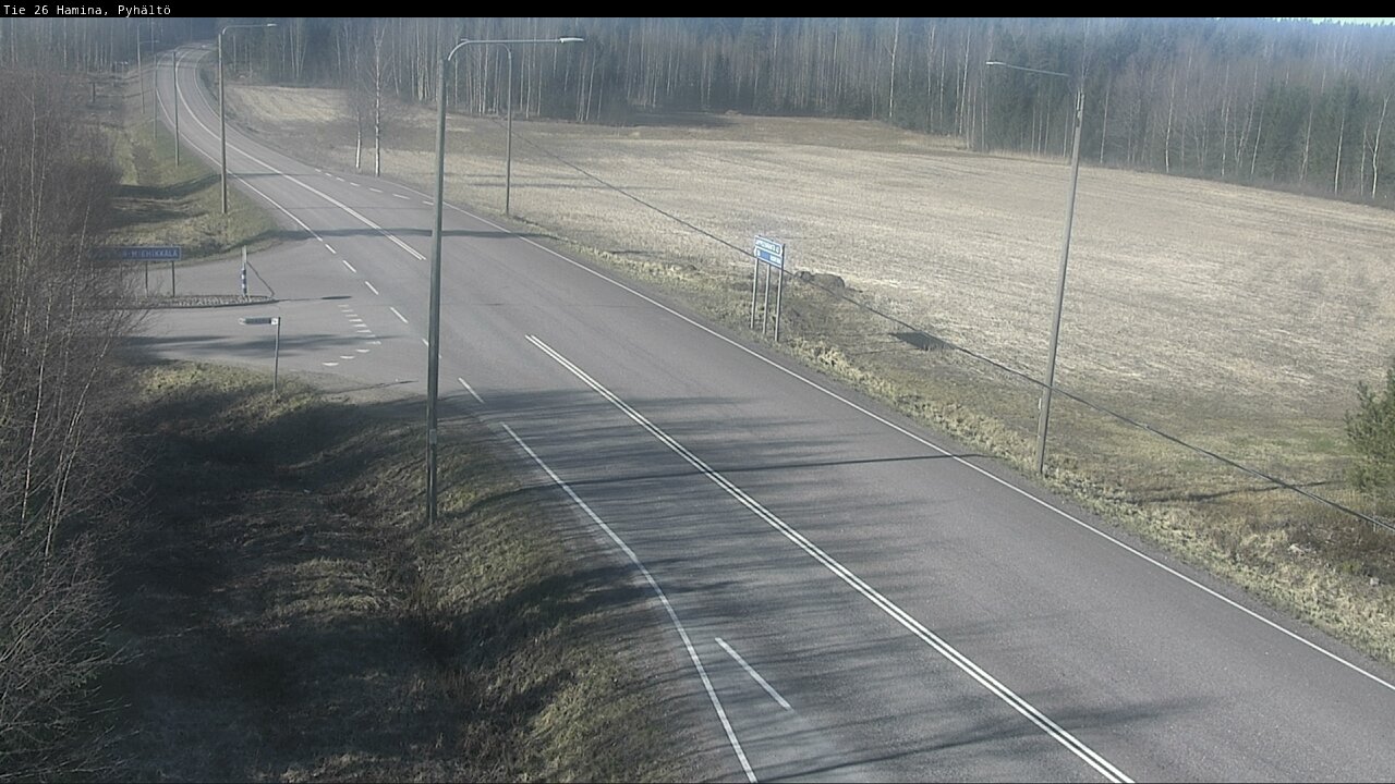 Weather Camera Image Road 26 Hamina, Pyhältö, Hamina, Kymenlaakso