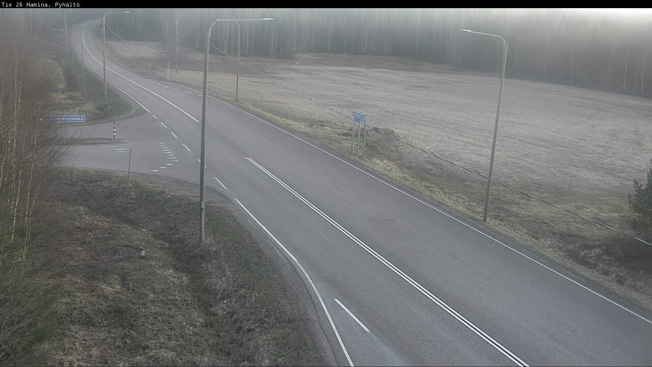 Kelikamerat Kuva Tie 26 Hamina, Pyhältö, Hamina, Kymenlaakso