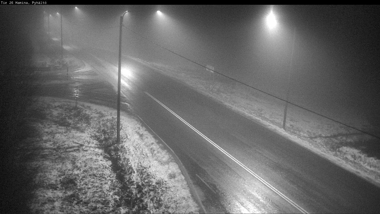 Weather Camera Image Väg 26 Pyhältö, Hamina, Kymenlaakso