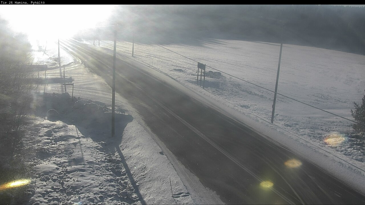 Kelikamerat Kuva Tie 26 Hamina, Pyhältö, Hamina, Kymenlaakso