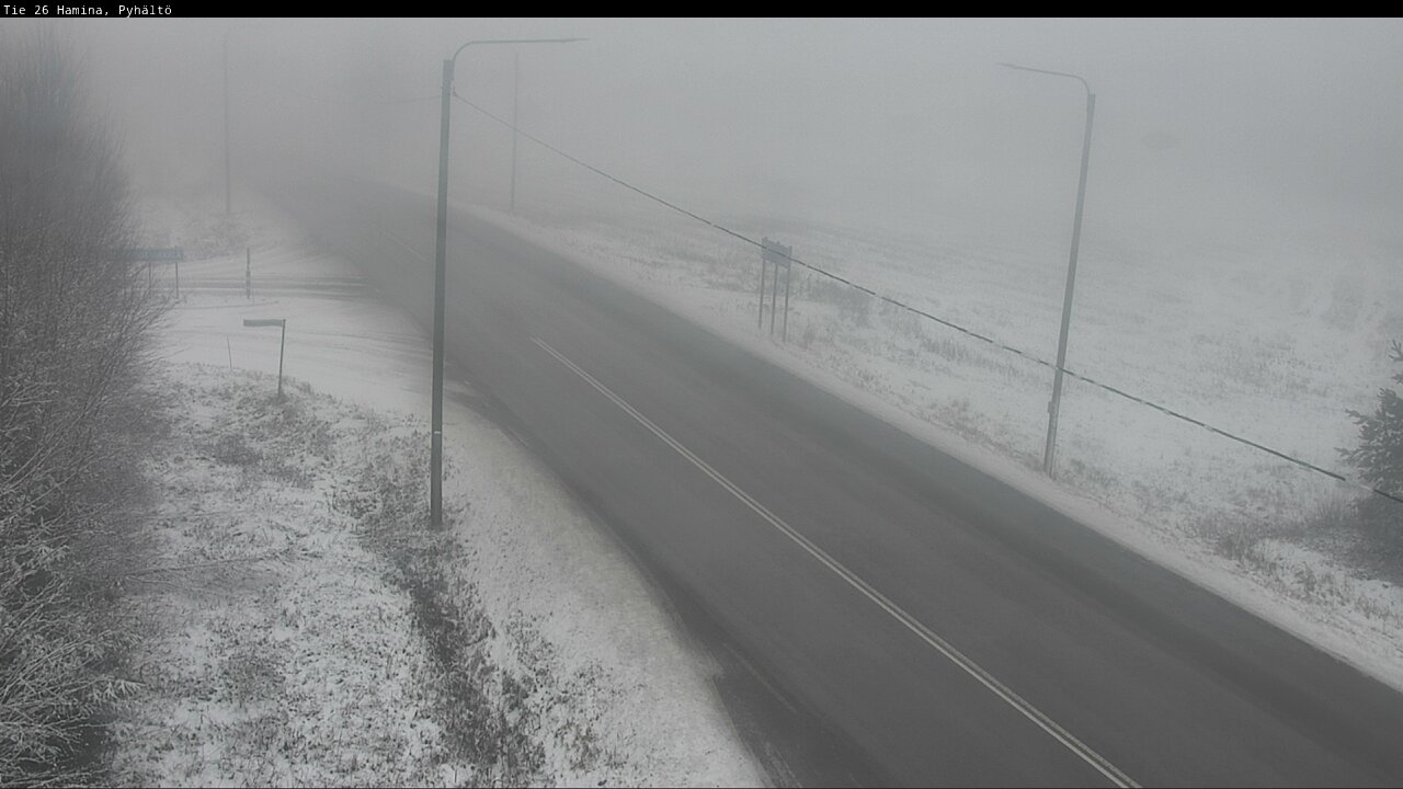 Weather Camera Image Väg 26 Pyhältö, Hamina, Kymenlaakso