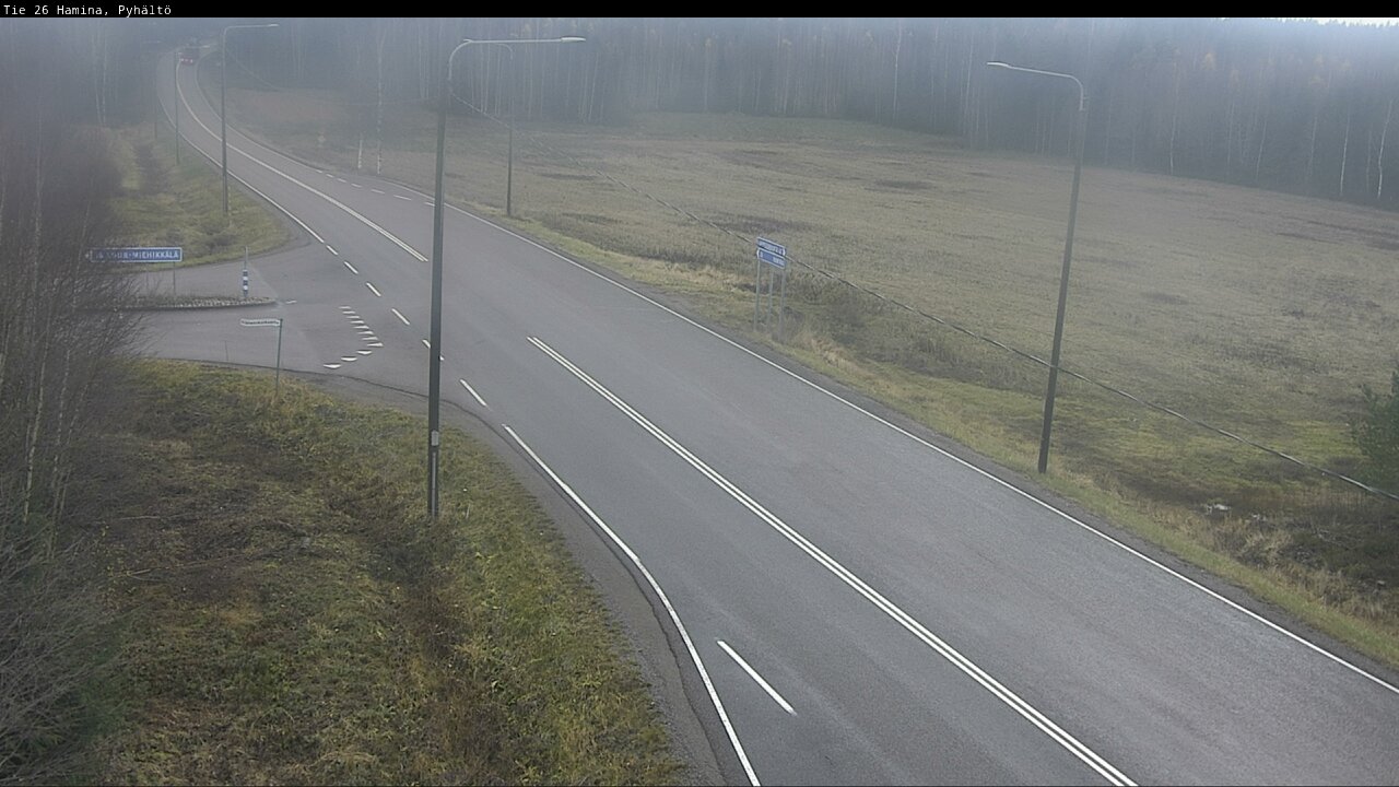 Kelikamerat Kuva Tie 26 Hamina, Pyhältö, Hamina, Kymenlaakso