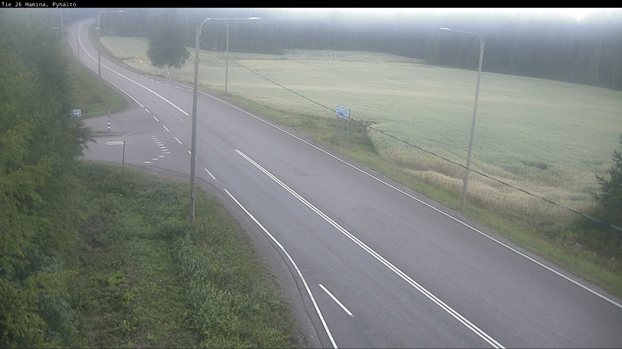 Weather Camera Image Road 26 Hamina, Pyhältö, Hamina, Kymenlaakso