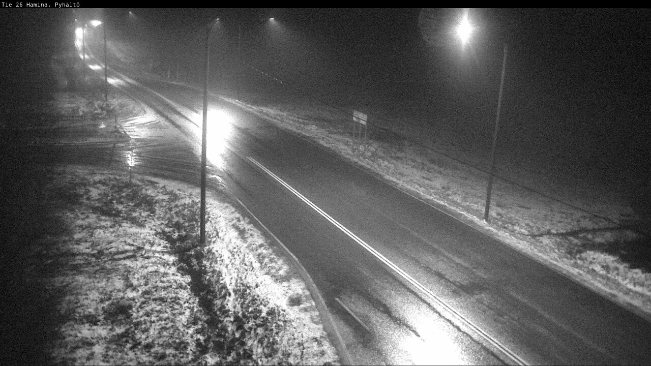 Weather Camera Image Väg 26 Pyhältö, Hamina, Kymenlaakso