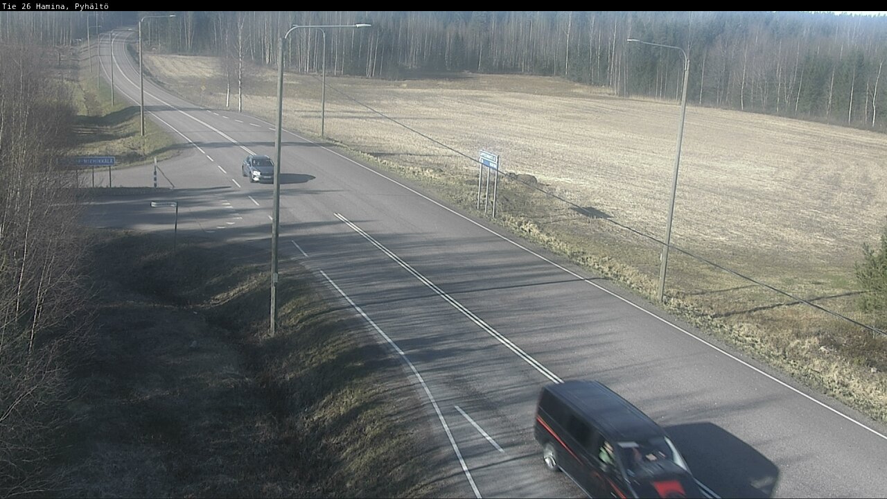 Weather Camera Image Road 26 Hamina, Pyhältö, Hamina, Kymenlaakso