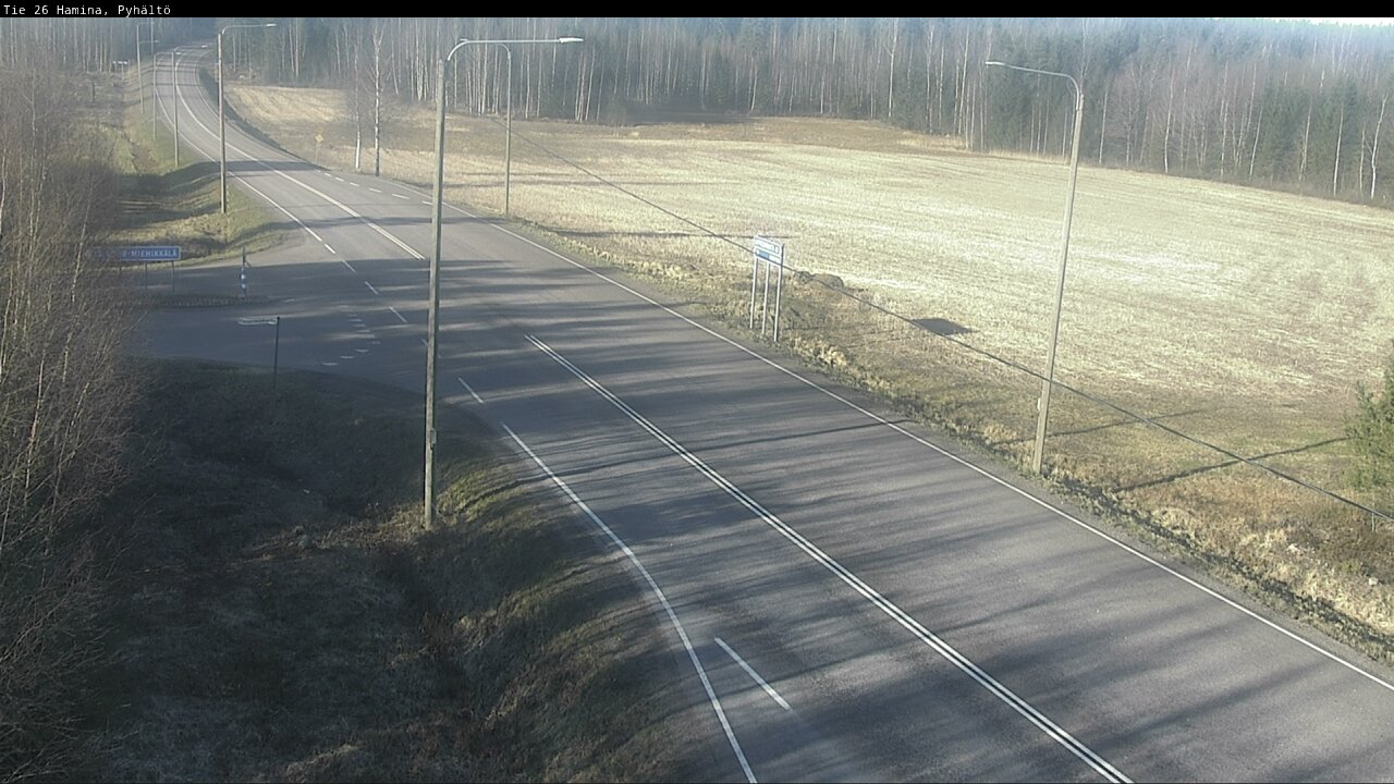 Weather Camera Image Road 26 Hamina, Pyhältö, Hamina, Kymenlaakso