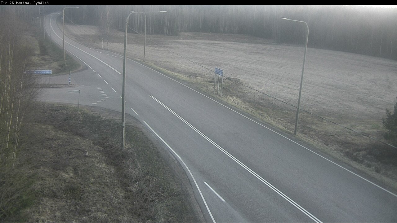 Kelikamerat Kuva Tie 26 Hamina, Pyhältö, Hamina, Kymenlaakso