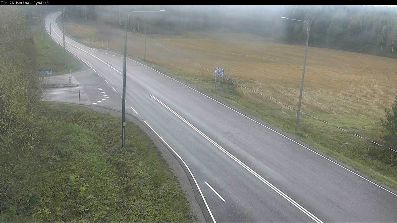 Weather Camera Image Road 26 Hamina, Pyhältö, Hamina, Kymenlaakso