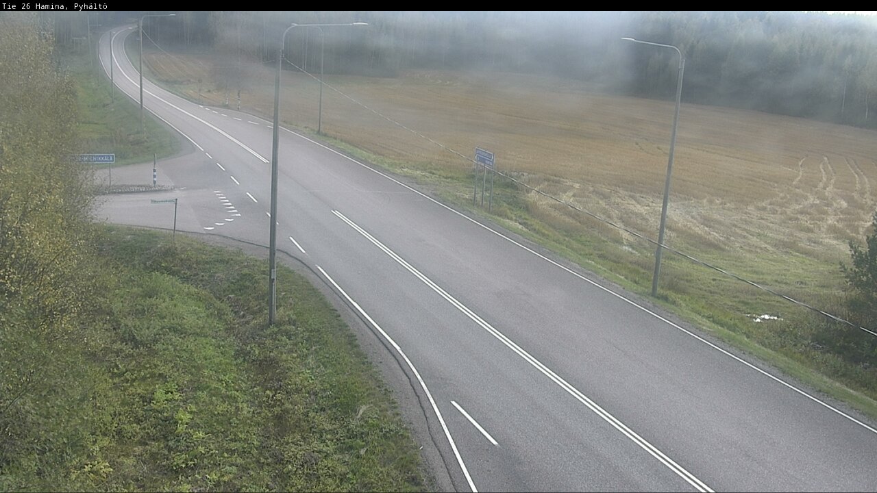 Kelikamerat Kuva Tie 26 Hamina, Pyhältö, Hamina, Kymenlaakso