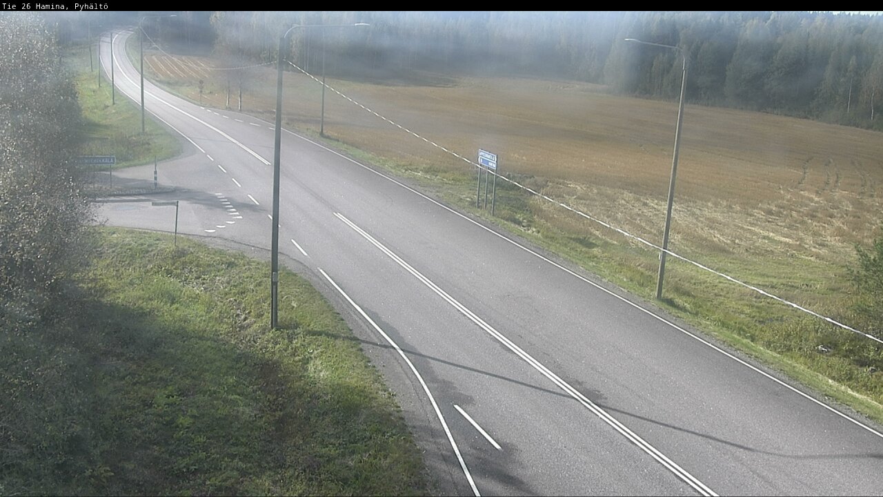Weather Camera Image Road 26 Hamina, Pyhältö, Hamina, Kymenlaakso