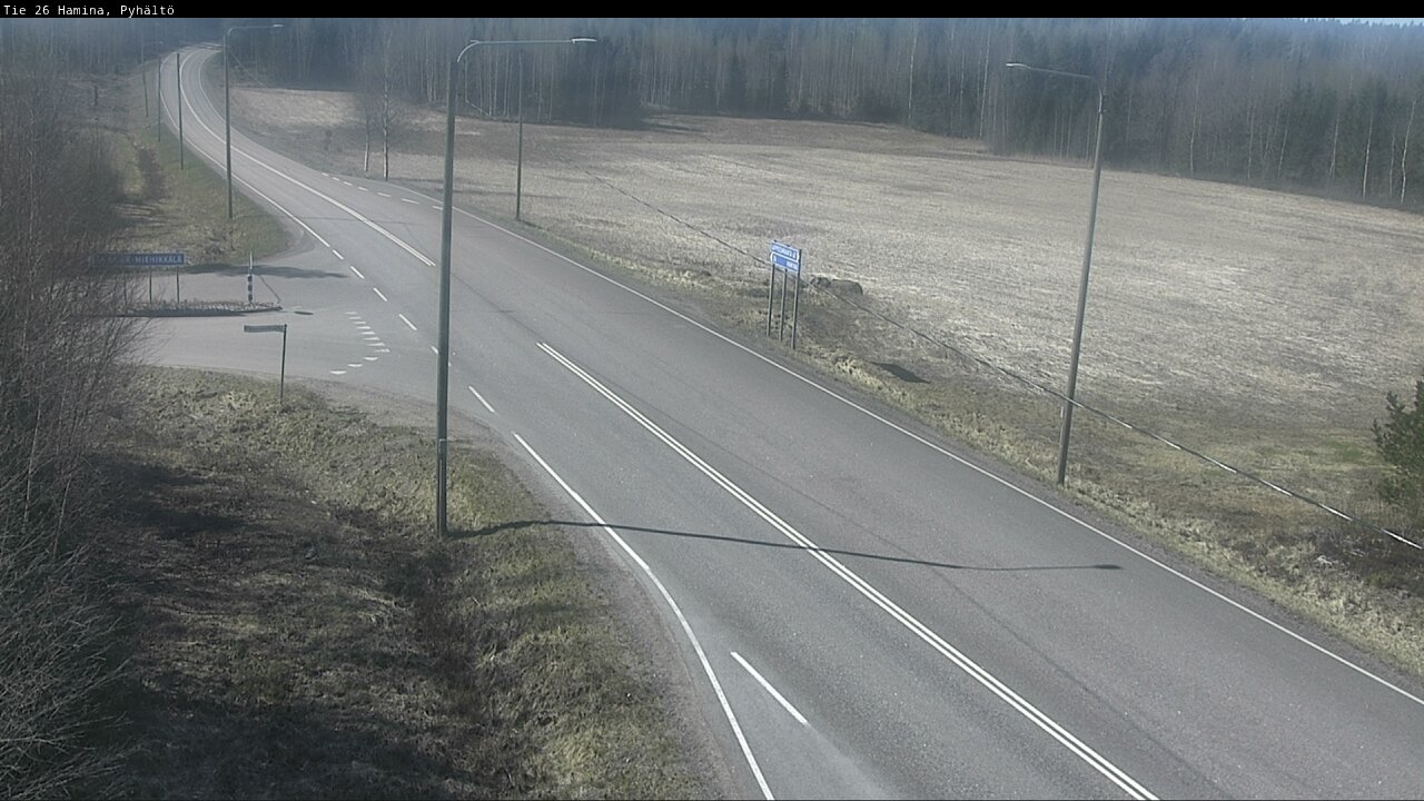 Weather Camera Image Road 26 Hamina, Pyhältö, Hamina, Kymenlaakso