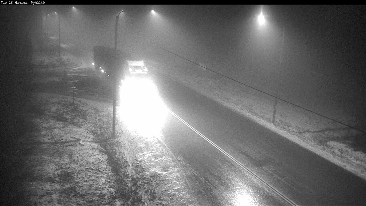 Weather Camera Image Väg 26 Pyhältö, Hamina, Kymenlaakso