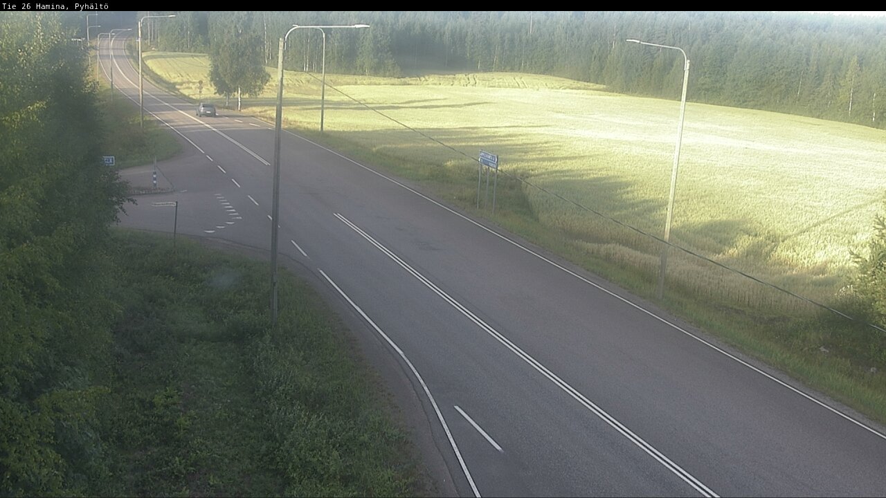 Weather Camera Image Road 26 Hamina, Pyhältö, Hamina, Kymenlaakso