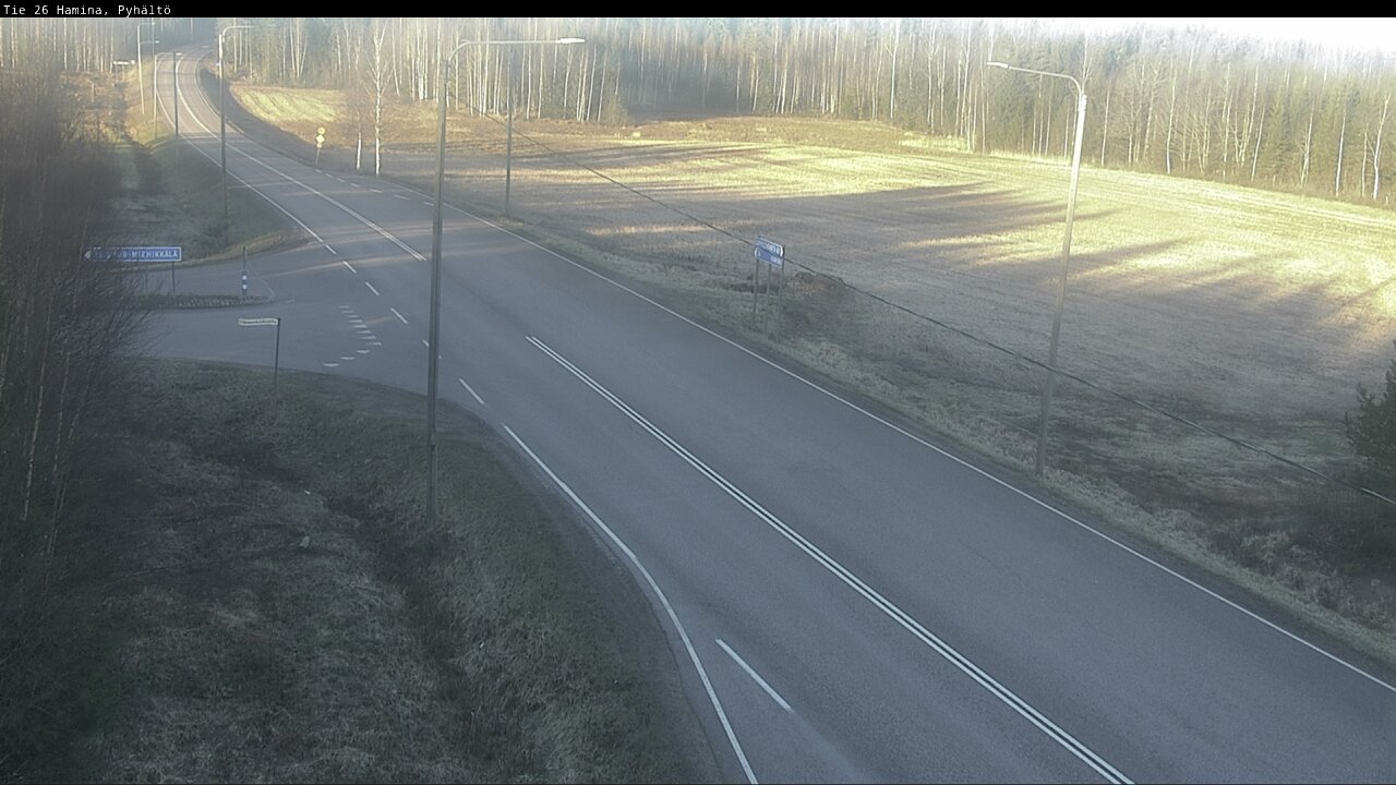 Weather Camera Image Road 26 Hamina, Pyhältö, Hamina, Kymenlaakso