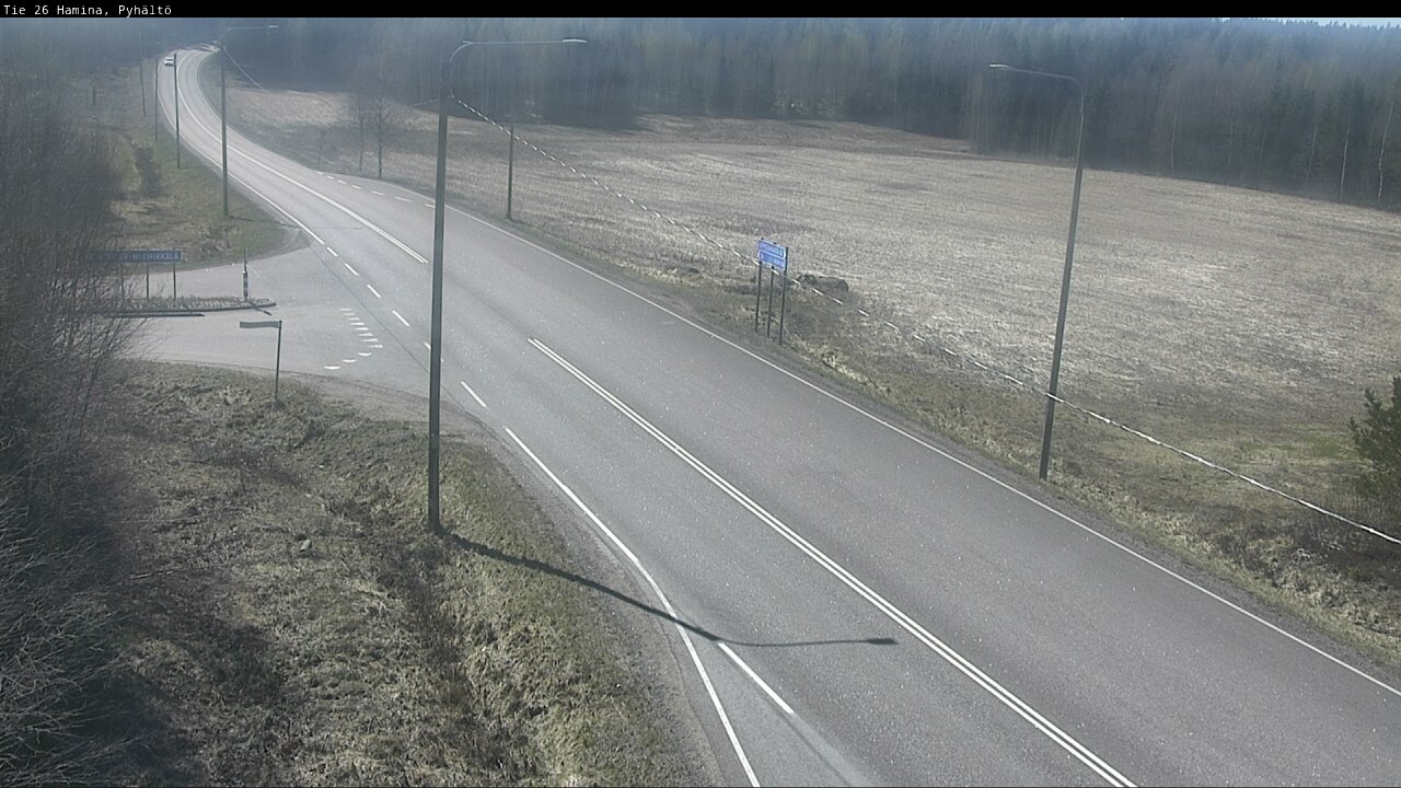 Weather Camera Image Road 26 Hamina, Pyhältö, Hamina, Kymenlaakso