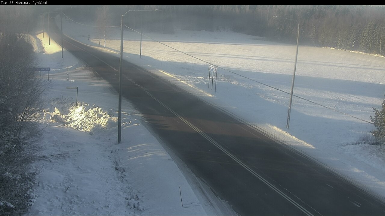 Weather Camera Image Road 26 Hamina, Pyhältö, Hamina, Kymenlaakso