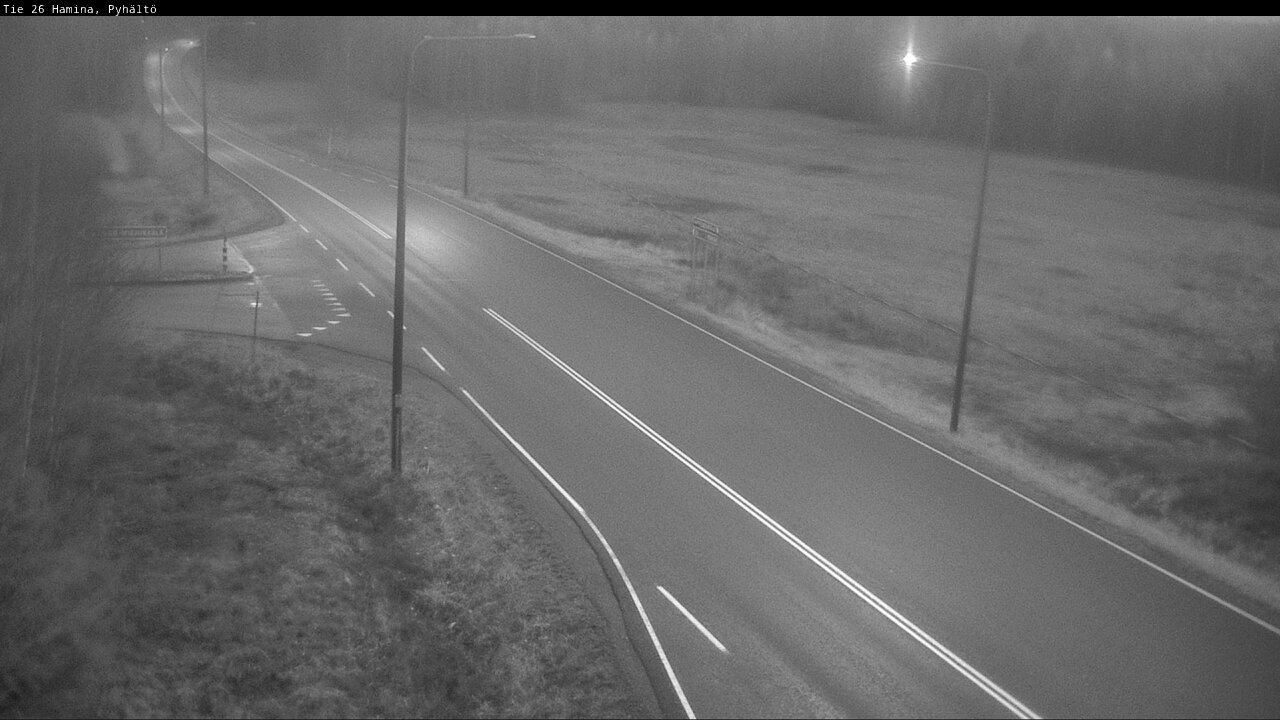 Kelikamerat Kuva Tie 26 Hamina, Pyhältö, Hamina, Kymenlaakso