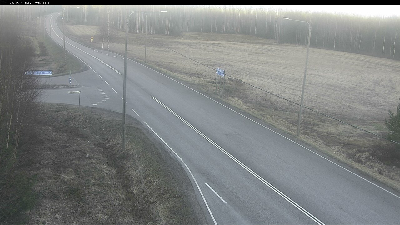 Kelikamerat Kuva Tie 26 Hamina, Pyhältö, Hamina, Kymenlaakso