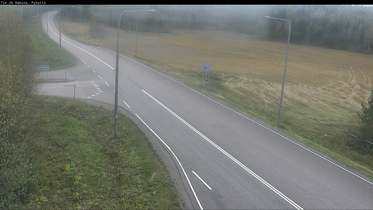 Kelikamerat Kuva Tie 26 Hamina, Pyhältö, Hamina, Kymenlaakso