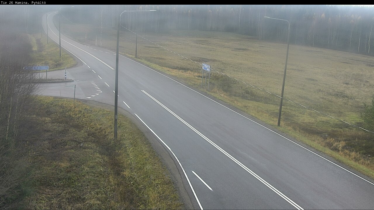 Kelikamerat Kuva Tie 26 Hamina, Pyhältö, Hamina, Kymenlaakso