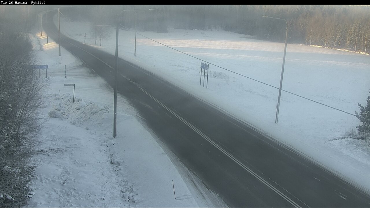 Weather Camera Image Road 26 Hamina, Pyhältö, Hamina, Kymenlaakso