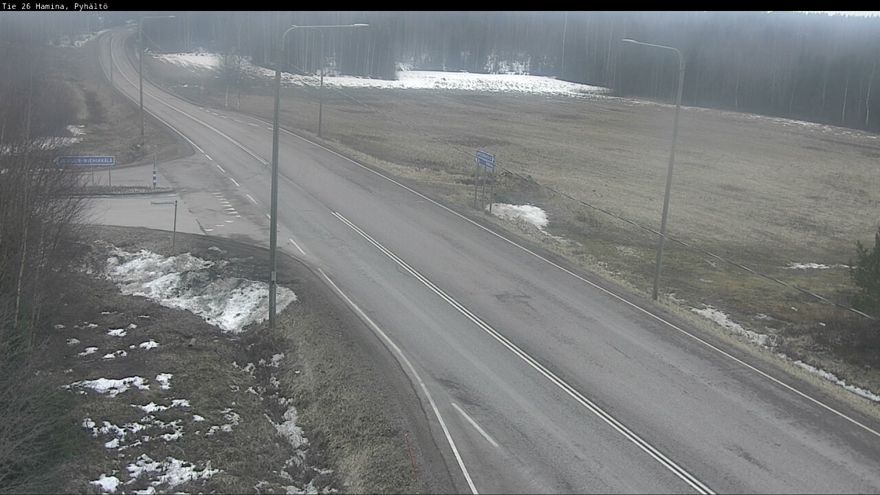 Kelikamerat Kuva Tie 26 Hamina, Pyhältö, Hamina, Kymenlaakso