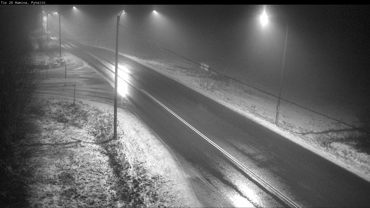Weather Camera Image Väg 26 Pyhältö, Hamina, Kymenlaakso