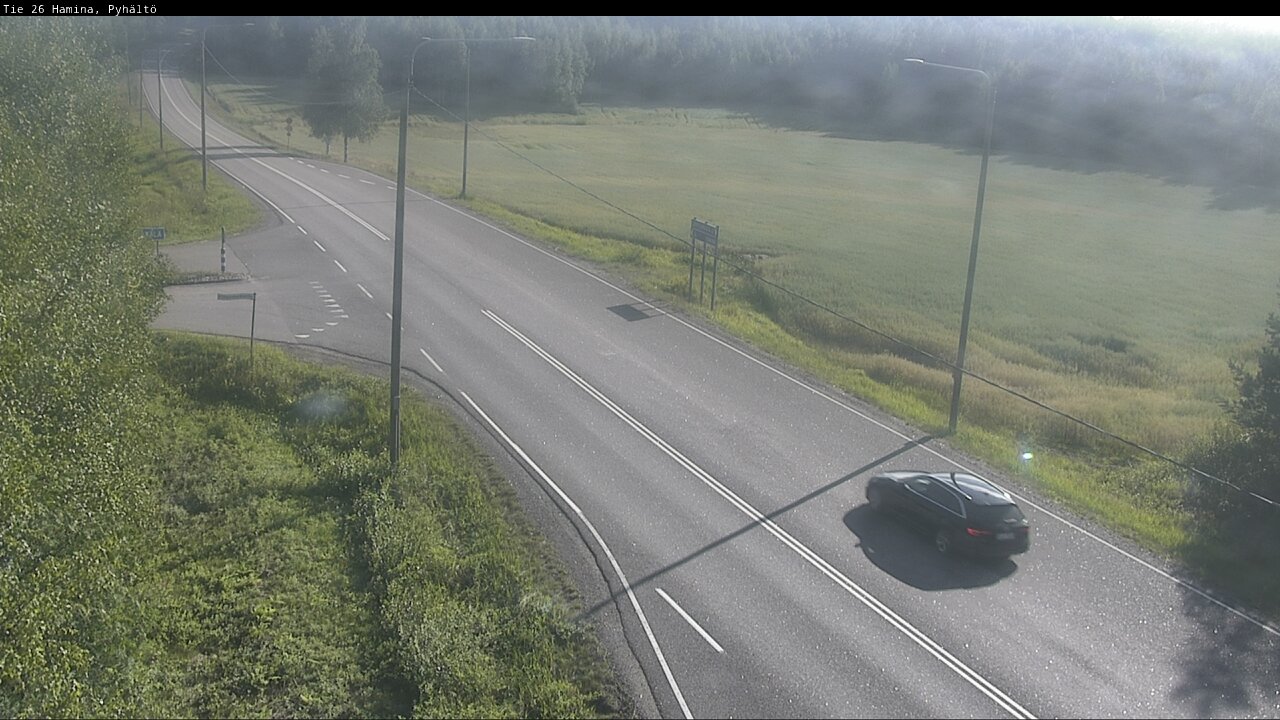 Kelikamerat Kuva Tie 26 Hamina, Pyhältö, Hamina, Kymenlaakso