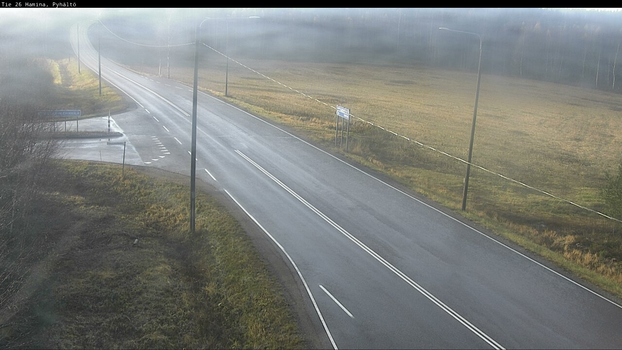 Kelikamerat Kuva Tie 26 Hamina, Pyhältö, Hamina, Kymenlaakso