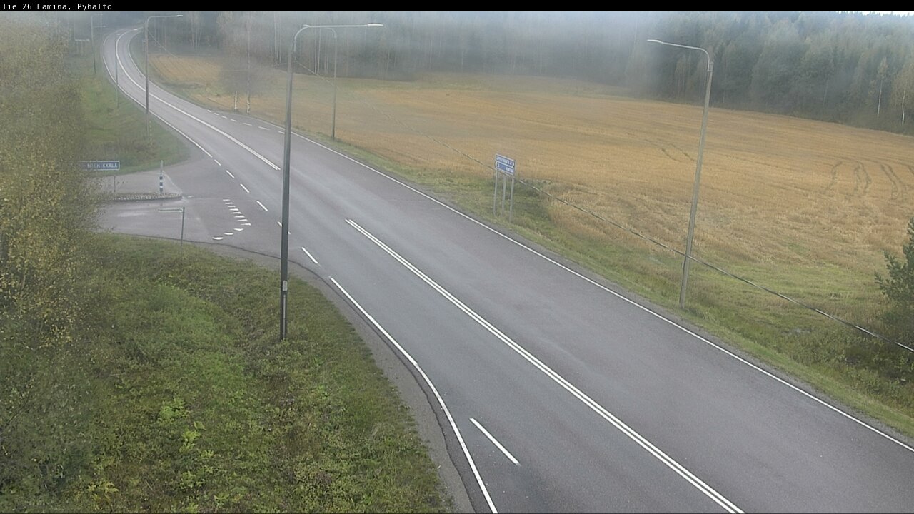 Weather Camera Image Road 26 Hamina, Pyhältö, Hamina, Kymenlaakso