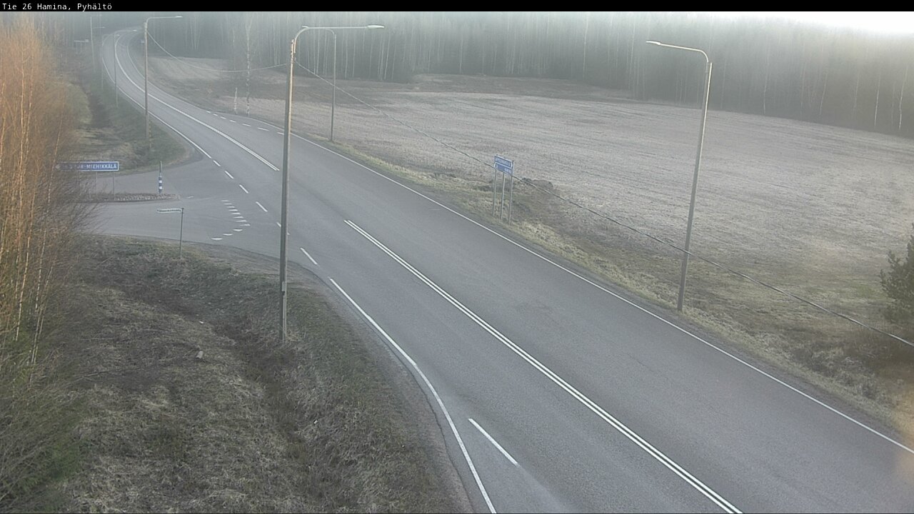 Kelikamerat Kuva Tie 26 Hamina, Pyhältö, Hamina, Kymenlaakso