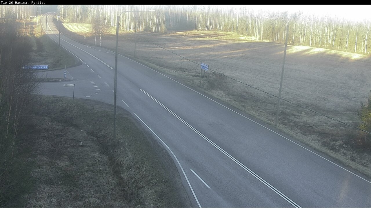 Kelikamerat Kuva Tie 26 Hamina, Pyhältö, Hamina, Kymenlaakso