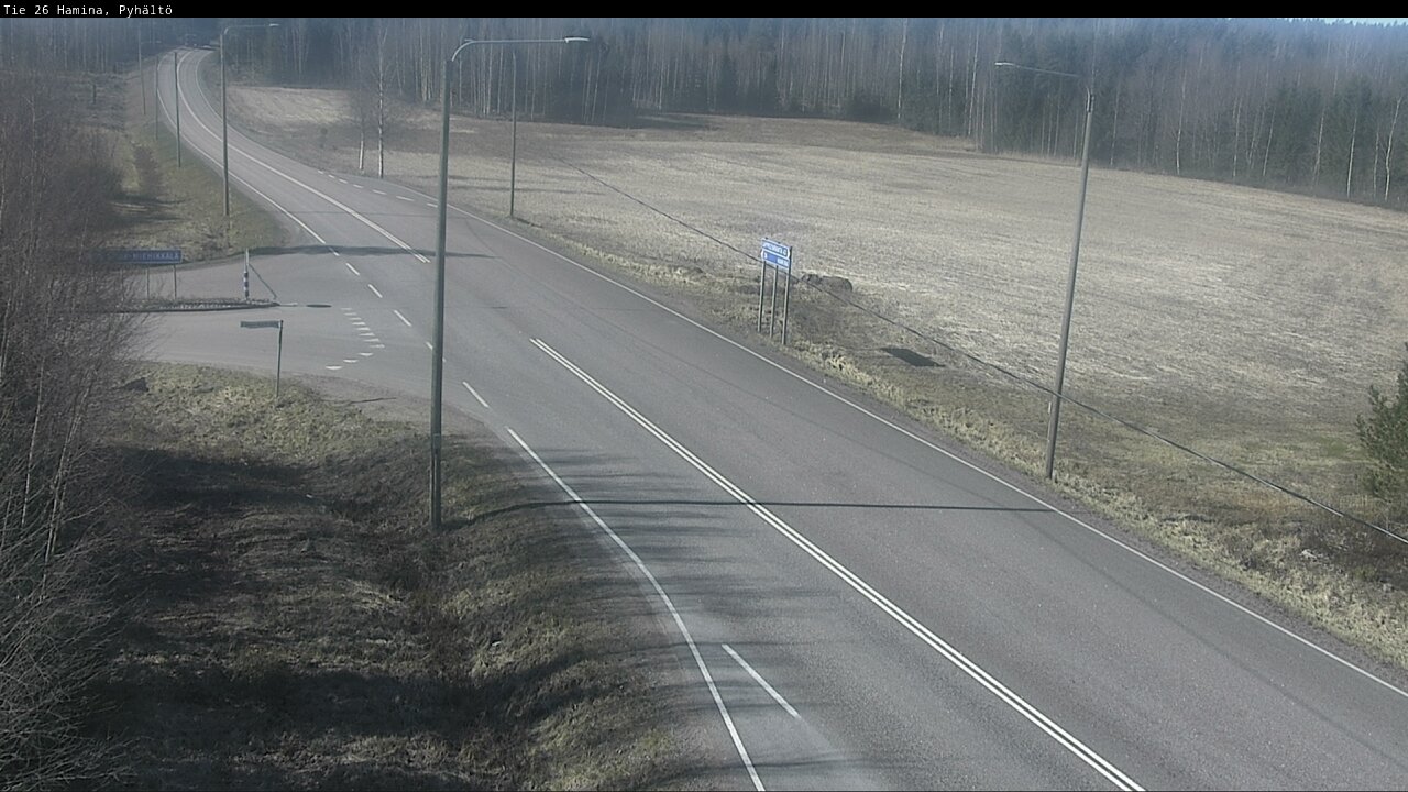 Kelikamerat Kuva Tie 26 Hamina, Pyhältö, Hamina, Kymenlaakso