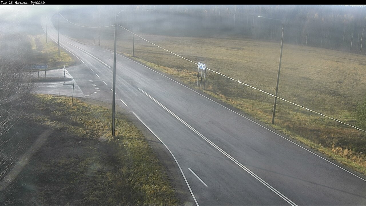 Kelikamerat Kuva Tie 26 Hamina, Pyhältö, Hamina, Kymenlaakso