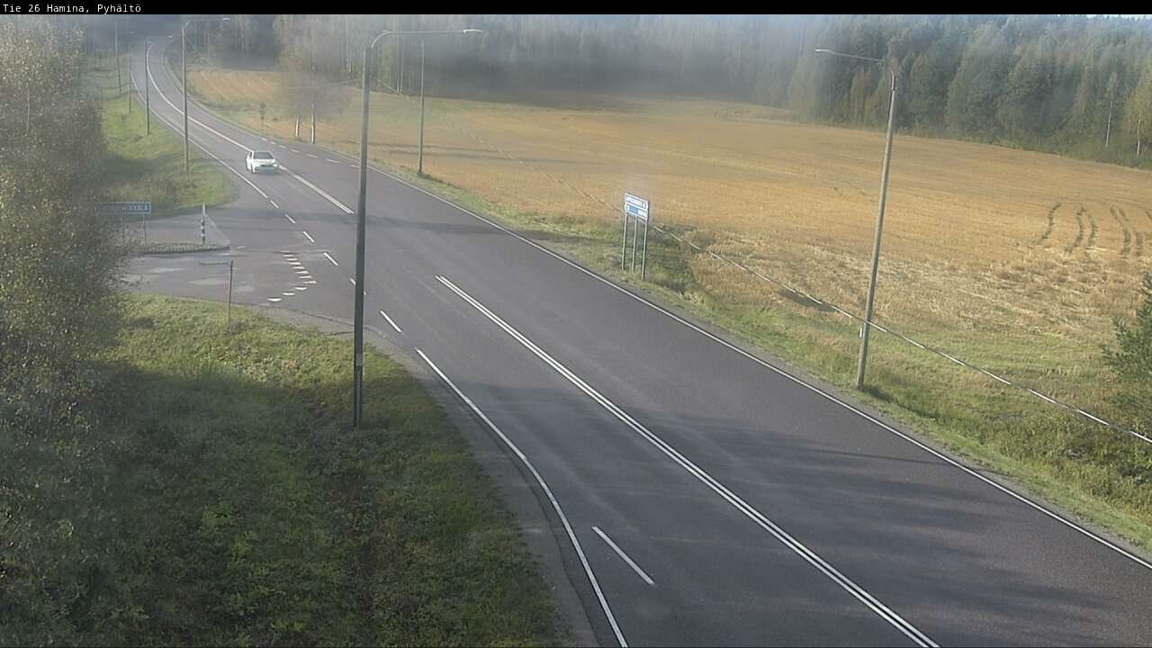 Kelikamerat Kuva Tie 26 Hamina, Pyhältö, Hamina, Kymenlaakso