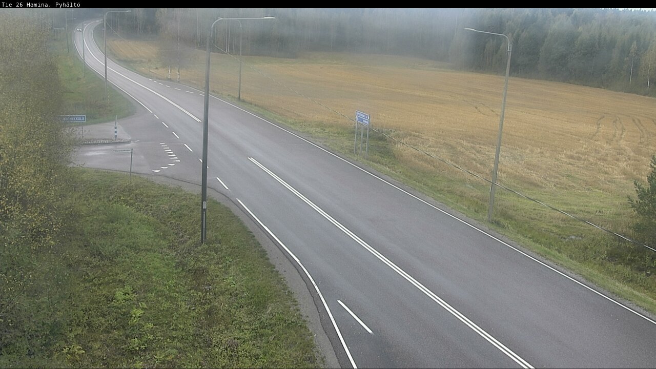 Weather Camera Image Road 26 Hamina, Pyhältö, Hamina, Kymenlaakso