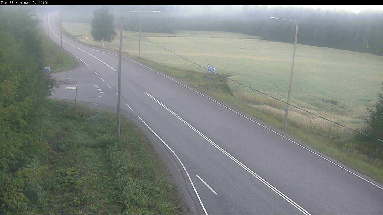 Weather Camera Image Road 26 Hamina, Pyhältö, Hamina, Kymenlaakso