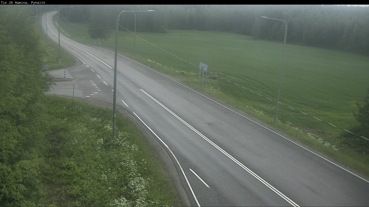Kelikamerat Kuva Tie 26 Hamina, Pyhältö, Hamina, Kymenlaakso