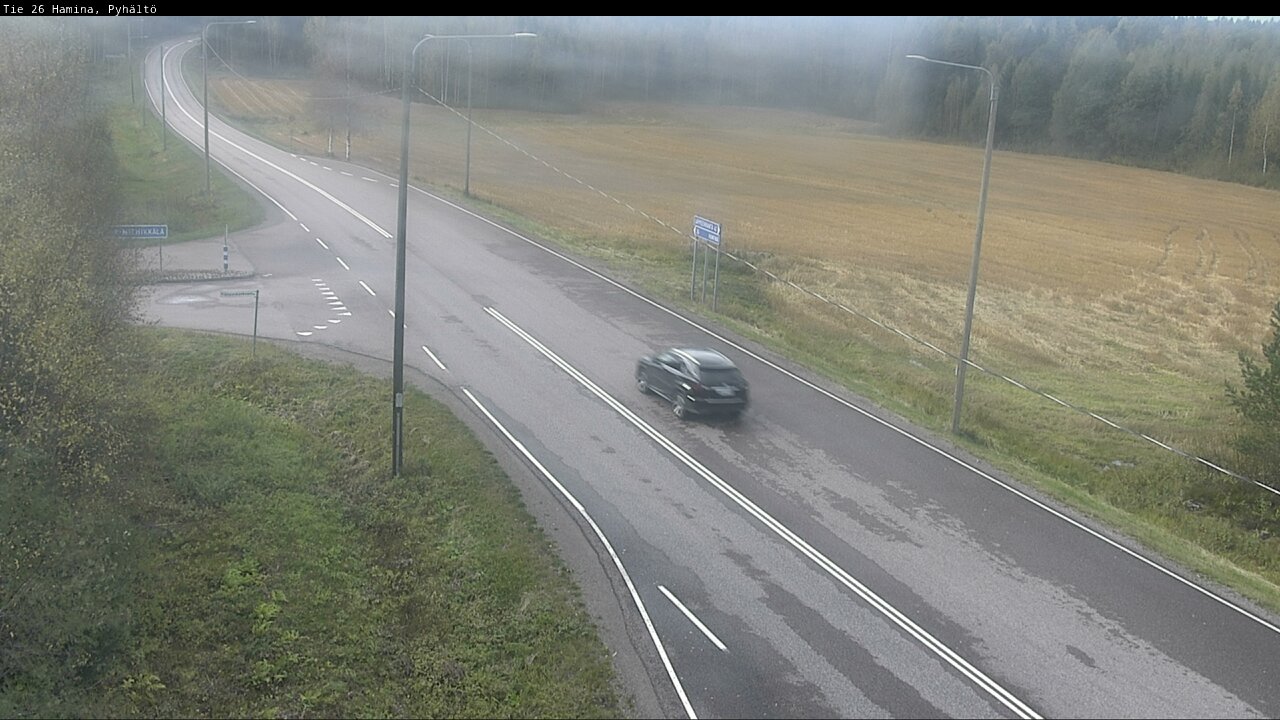 Weather Camera Image Road 26 Hamina, Pyhältö, Hamina, Kymenlaakso