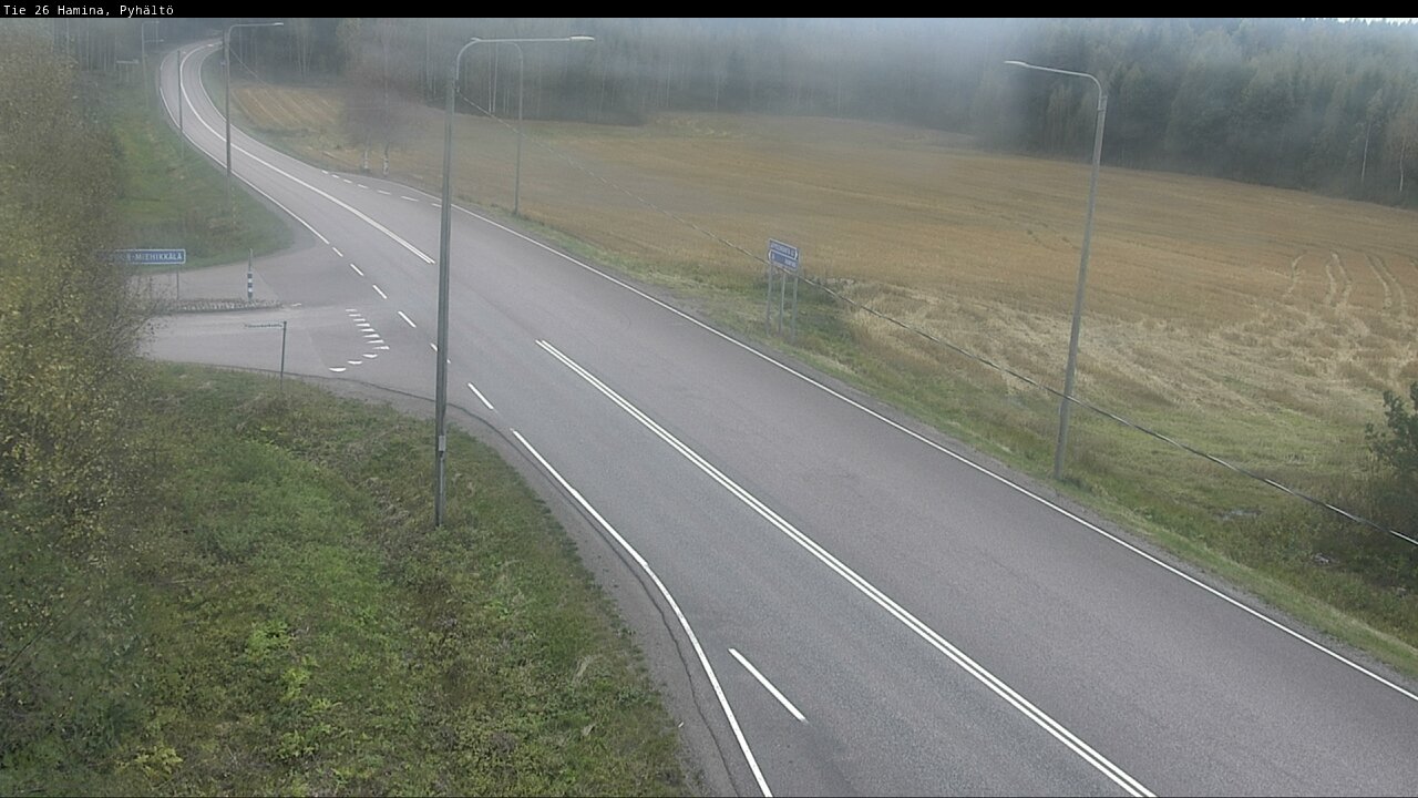 Kelikamerat Kuva Tie 26 Hamina, Pyhältö, Hamina, Kymenlaakso