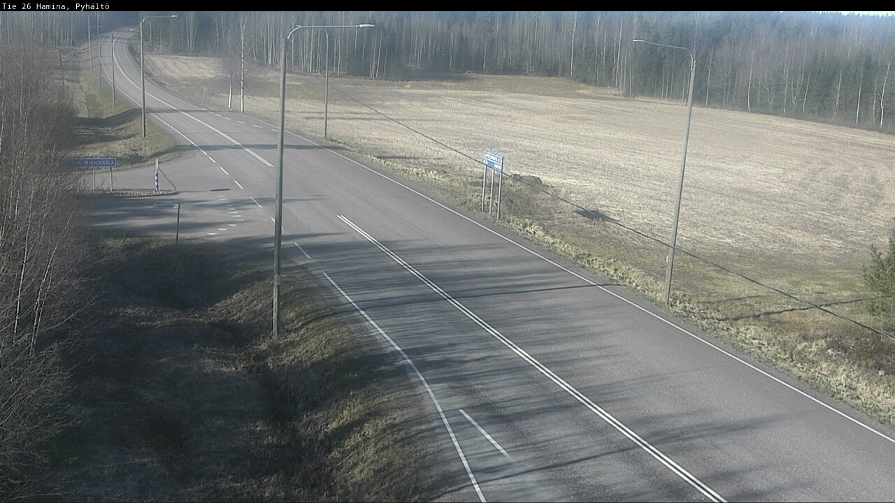 Weather Camera Image Road 26 Hamina, Pyhältö, Hamina, Kymenlaakso